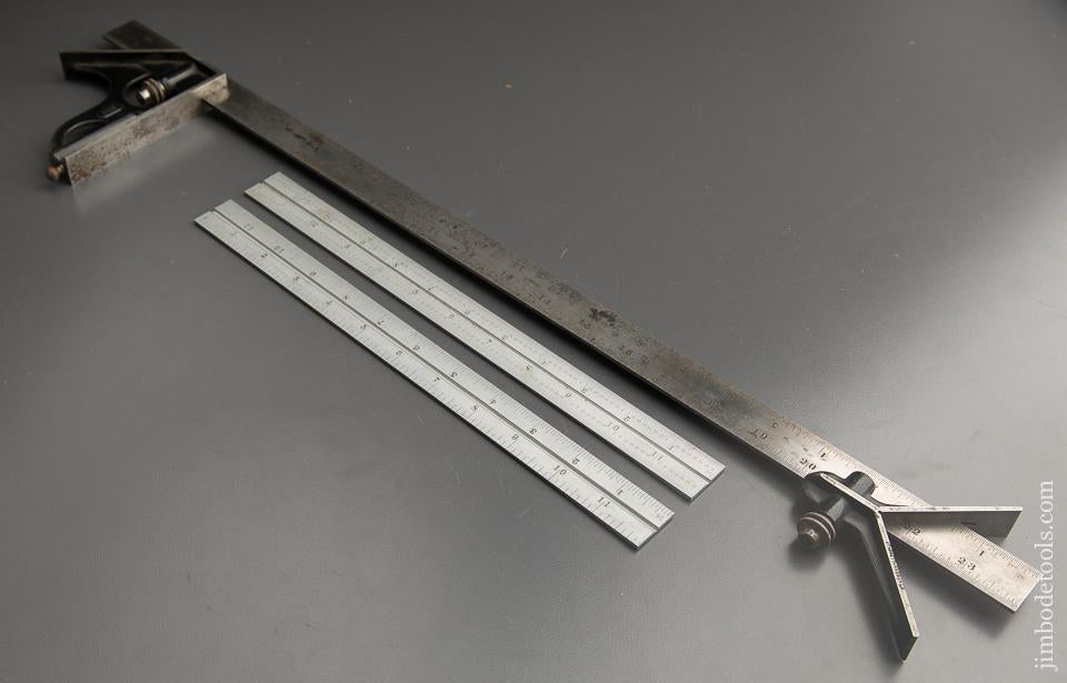STARRETT Combination & Center Finding Heads with Three Different STARRETT Scales - 89412