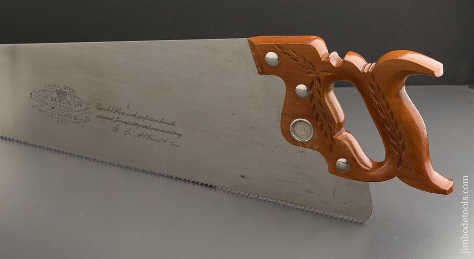 Magnificent Set of Two ATKINS Saws NEW OLD STOCK No. 68 & No. 69 Rip and Crosscut - 89456U