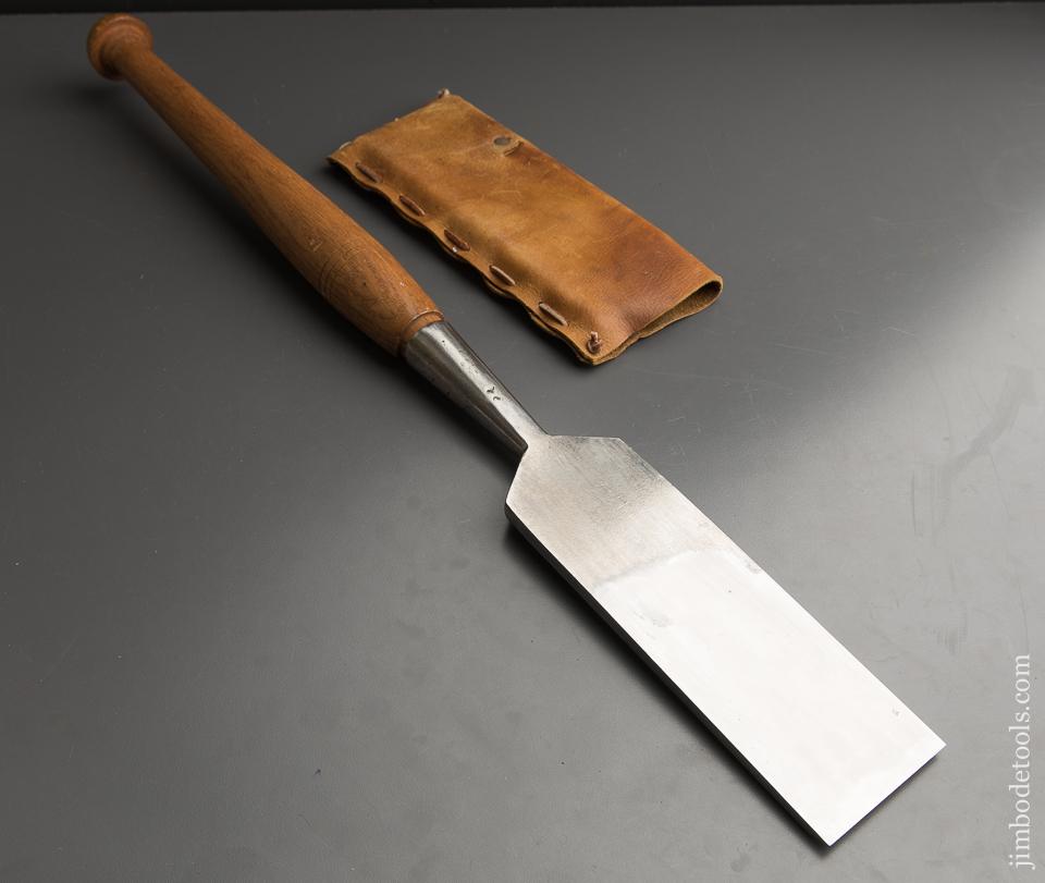 Scary Sharp! 3 x 27 inch GREENLEE Laminated Heavy Timber Framing Slick with Leather Sheath - 89556