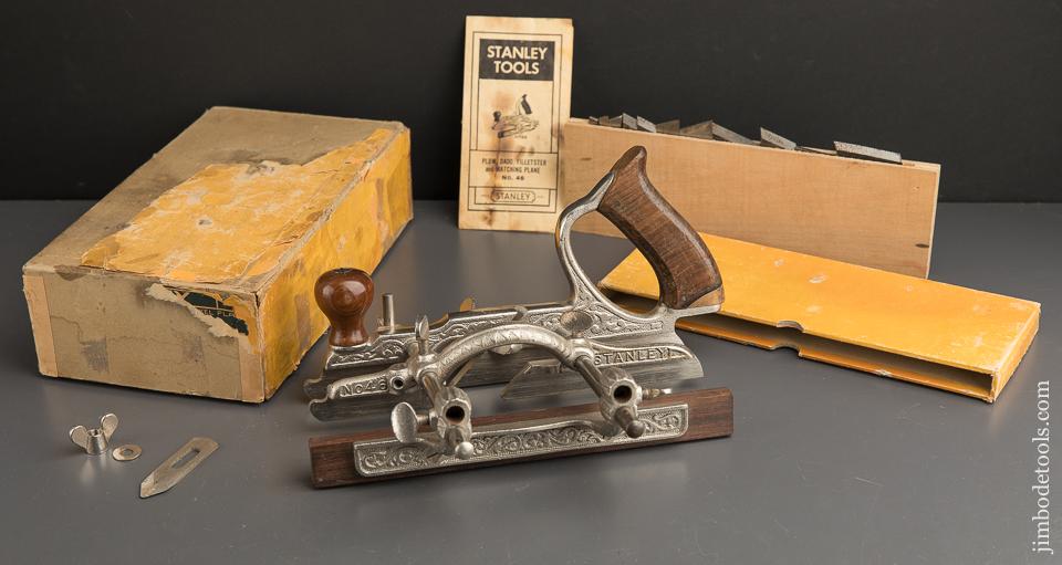 STANLEY No. 46 Skew Cutter Combination Plane MINT and 100% COMPLETE in Original Box - 89865