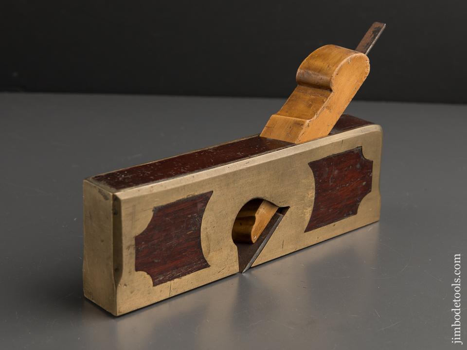 RARE Gunmetal & Boxwood BAYFIELD NOTTINGHAM Infill Rabbet Plane - 89883U