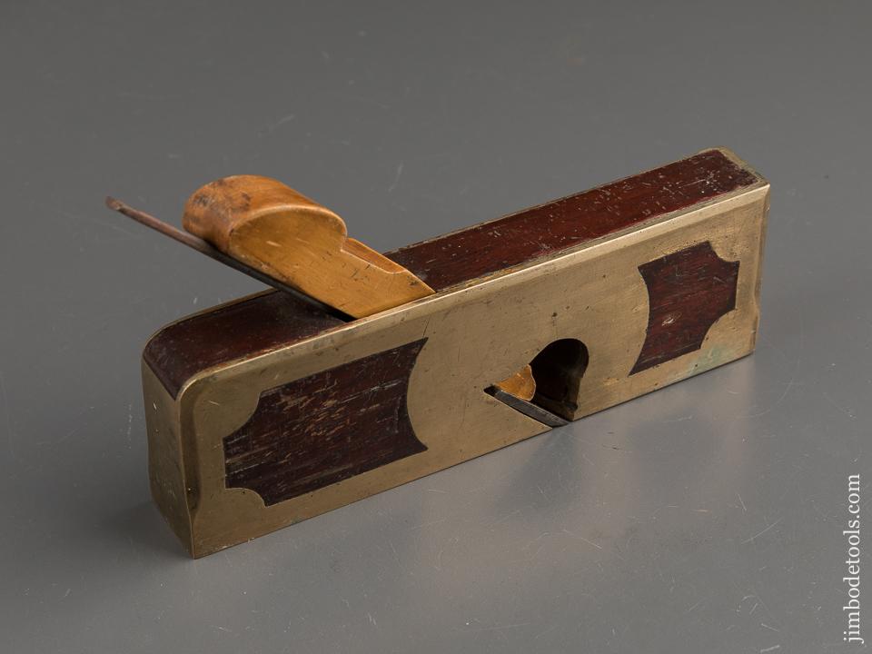 RARE Gunmetal & Boxwood BAYFIELD NOTTINGHAM Infill Rabbet Plane - 89883U