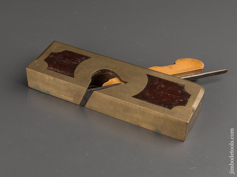 RARE Gunmetal & Boxwood BAYFIELD NOTTINGHAM Infill Rabbet Plane - 89883U