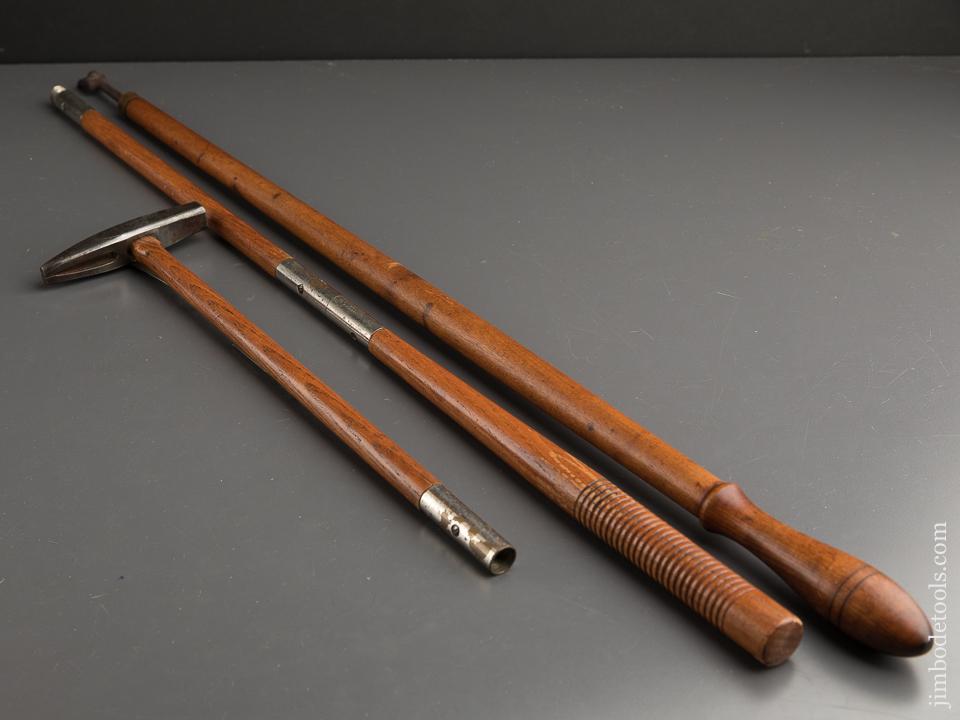 RARE Three Piece 45 inch! ROBERTSON Patent Bill Poster's Hammer with 32 inch Puller - 90148