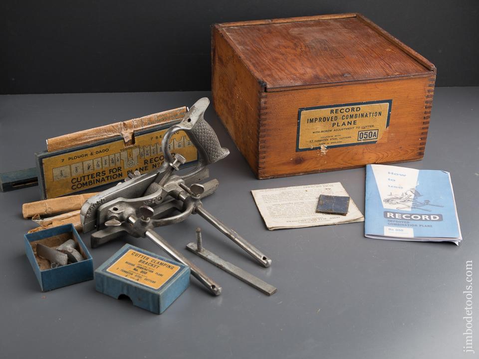 RECORD No. 050A Plow/Plough Plane 100% Complete in its Original Box - 90225