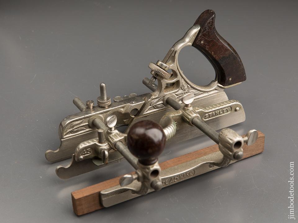 Extra Fine! STANLEY No. 45 Combination Plane 100% Complete & LIKE NEW in Original Box - 90417