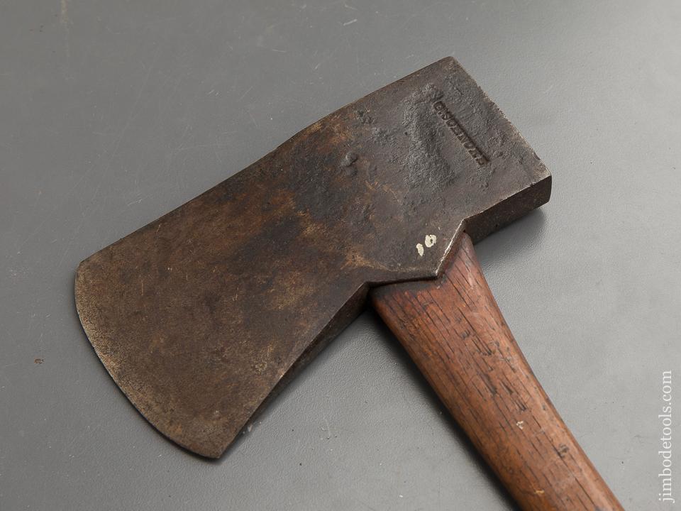 Awesome! Pennsylvania Blacksmith Felling Axe by "G. SCANOKK" with Original Handle! - 90421