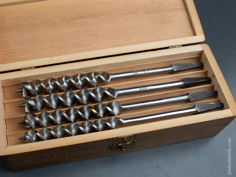 Complete Set of 13 RUSSELL JENNINGS Auger Bits in its Original 3 Tiered Box - 90692