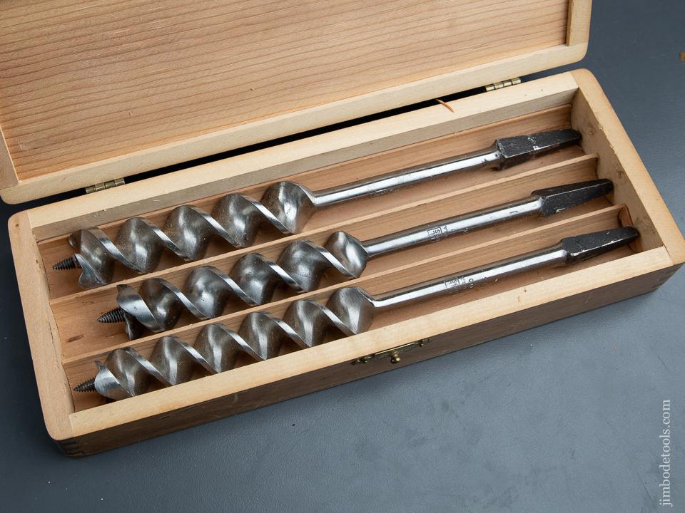 Complete Set of 13 RUSSELL JENNINGS Auger Bits in its Original 3 Tiered Box - 90692