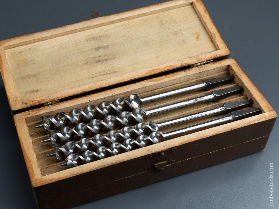 Complete Set of 13 RUSSELL JENNINGS Auger Bits in its Original 3 Tiered Box - 90739