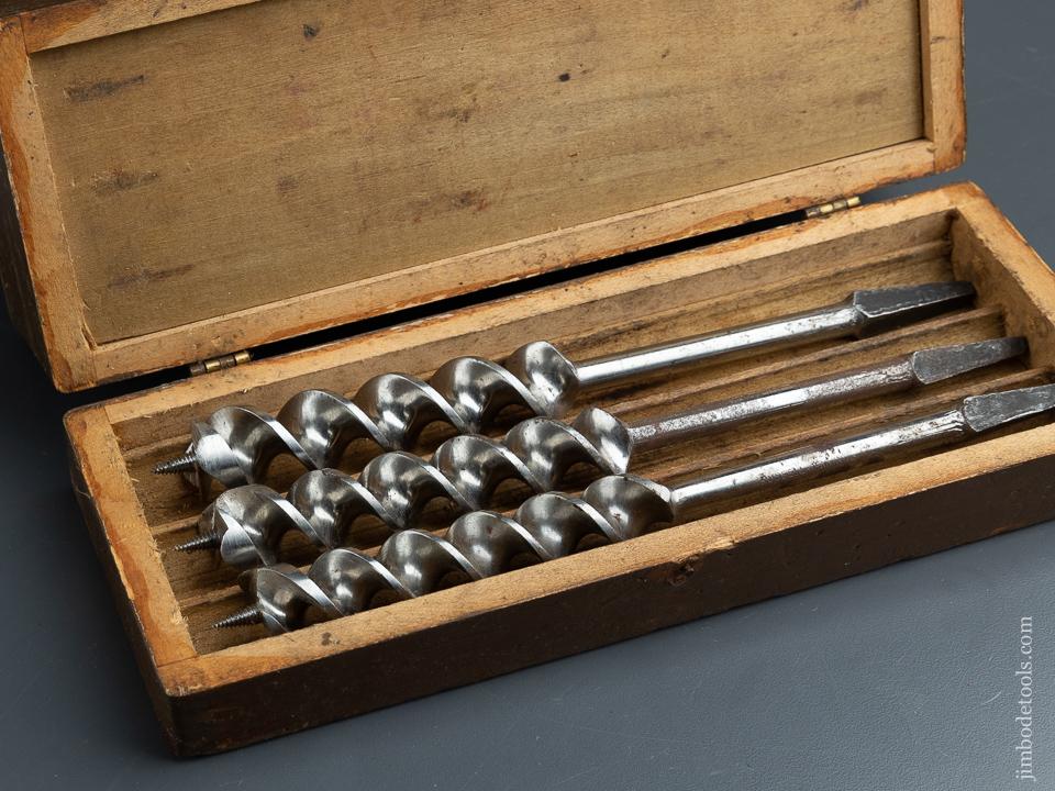 Complete Set of 13 RUSSELL JENNINGS Auger Bits in its Original 3 Tiered Box - 90739