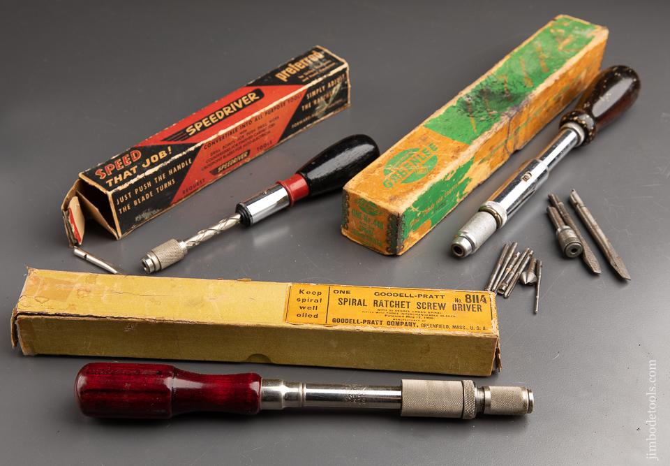Three Spiral Ratchet Screwdrivers in Original Boxes - 90777