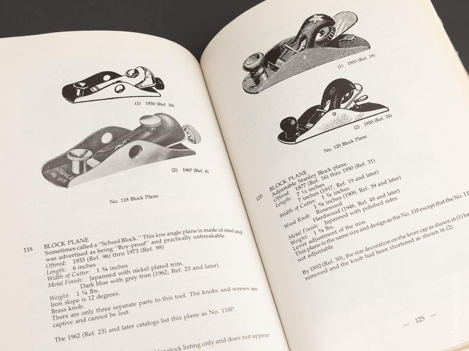 Book: THE STANLEY PLANE, A HISTORY AND DESCRIPTIVE INVENTORY by Alvin Sellens - 90849