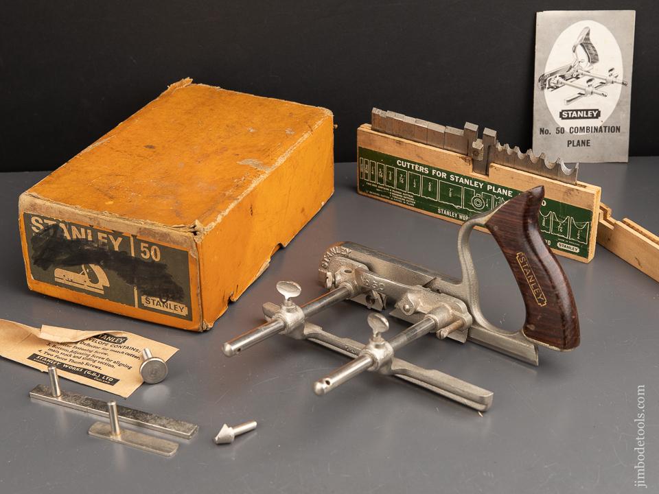 STANLEY No. 50 Light Combination Plane MINT & COMPLETE in Original Box - 90920