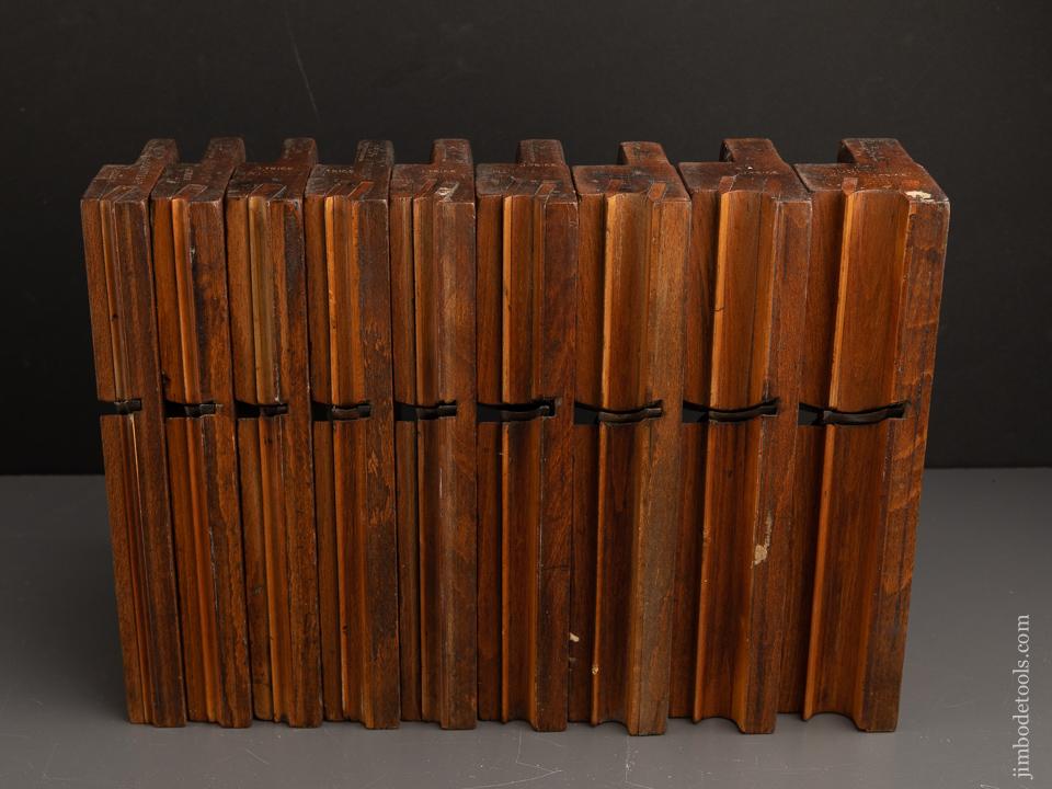 Great Working Set of Nine Side Bead Moulding Planes by BUCK - 90936