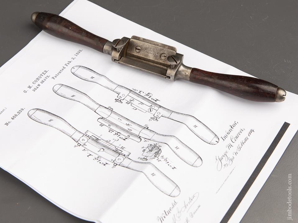 Wonderful! CONOVER Patent February 2, 1892 MILLERS FALLS No. 4 Four Way Spoke Shave - 91126