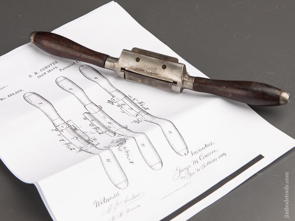 Wonderful! CONOVER Patent February 2, 1892 MILLERS FALLS No. 4 Four Way Spoke Shave - 91126
