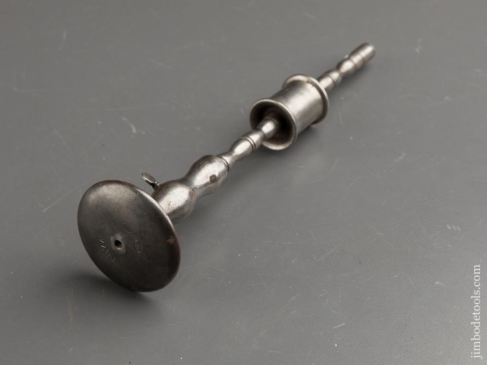 Fantastic and Fancy! 9 3/4 inch Iron Bow Drill Dated 1877 - 91208