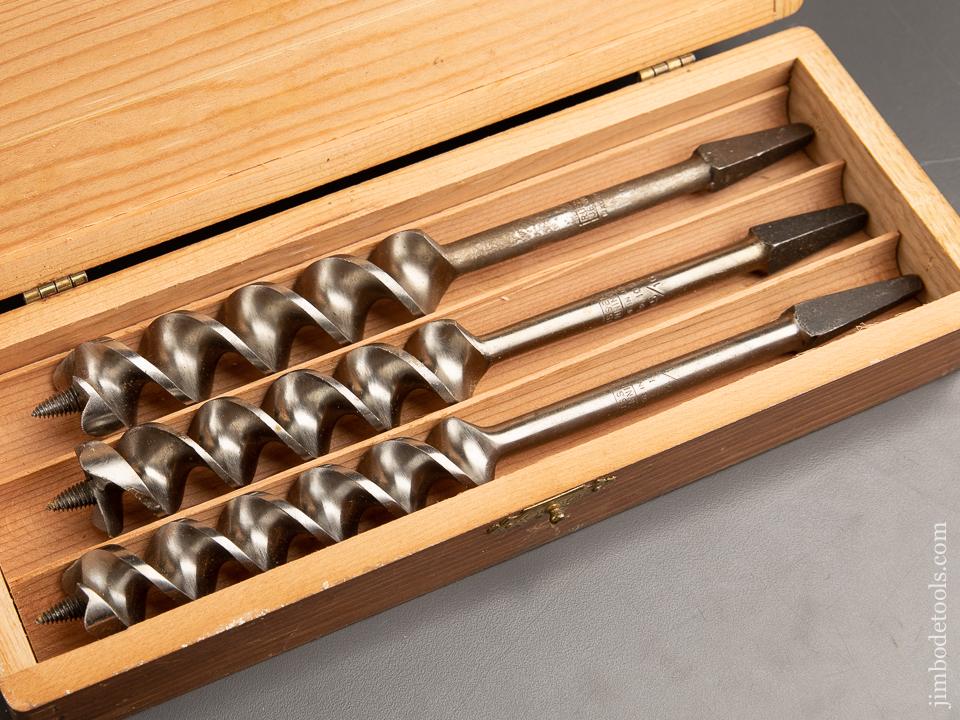 EXTRA EXTRA FINE Complete Set of 13 RUSSELL JENNINGS Auger Bits in its Original 3 Tiered Box - 91217