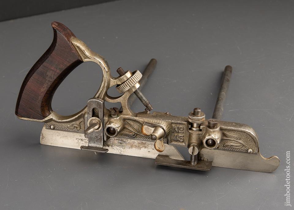 STANLEY No. 45 Combination Plane 100% COMPLETE Type 7A circa 1896 in Original Box - 91569