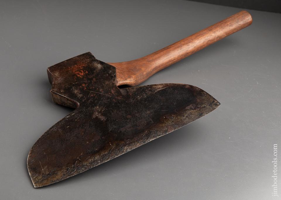 WM BEATTY Offset Single Bevel Broad Axe with Original Paint - 91689