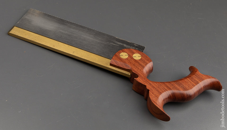 Beautiful 16 point 8 inch Rip ADRIA Brass Back Saw NEAR MINT - 91735