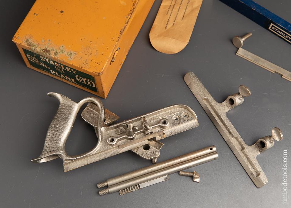 Unused! STANLEY No. 50 Light Combination Plane 100% COMPLETE in Original TIN Box MINT! - 91778