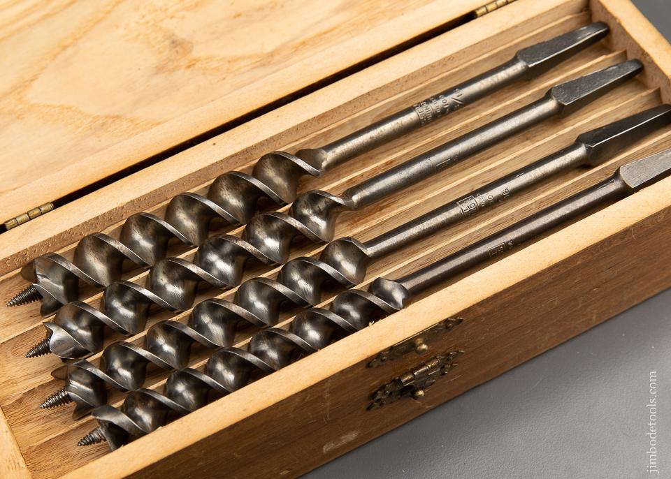 EXTRA FINE Complete Set of 13 RUSSELL JENNINGS Auger Bits in its Original 3 Tiered Box - 91780