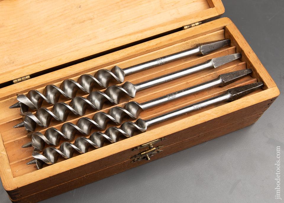 EXTRA FINE Complete Set of 13 RUSSELL JENNINGS Auger Bits in its Original 3 Tiered Box - 91808
