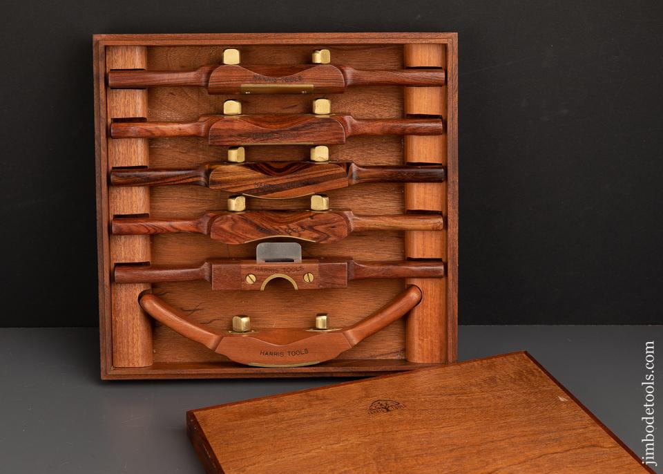 Ridiculous! Set of Six HARRIS TOOLS Travisher AND Spoke Shaves in Original Box MINT! - 91855