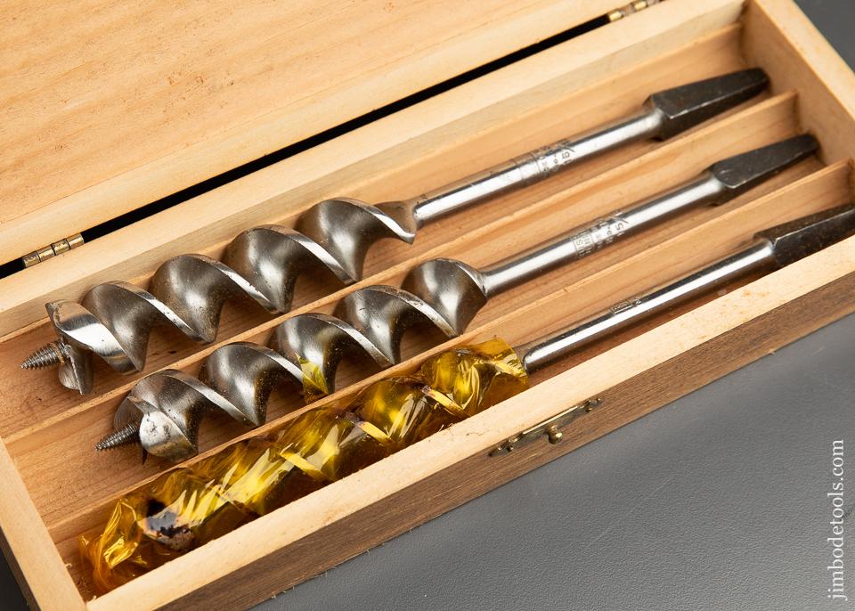 Extra Fine! Complete Set of 13 RUSSELL JENNINGS Auger Bits in its Original 3 Tiered Box - 91944