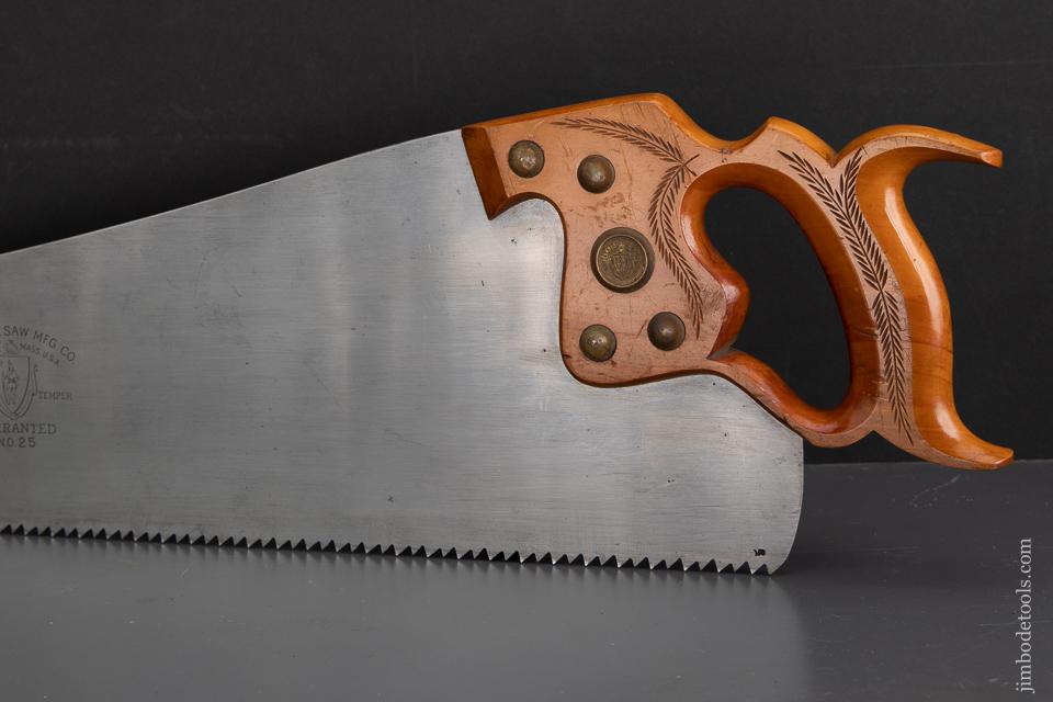 Drop Dead MINT! New Old Stock BAY STATE SAW MFG CO No. 25 Hand Saw - EXCALIBUR 91