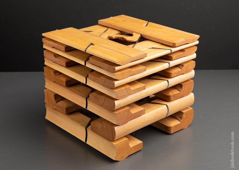 AMAZING Set of Eighteen Hollows & Rounds Molding Planes by ASHLEY VAUGHAN Dead Mint! - 92031