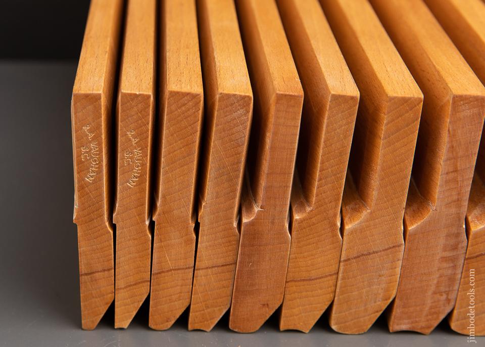 AMAZING Set of Eighteen Hollows & Rounds Molding Planes by ASHLEY VAUGHAN Dead Mint! - 92031