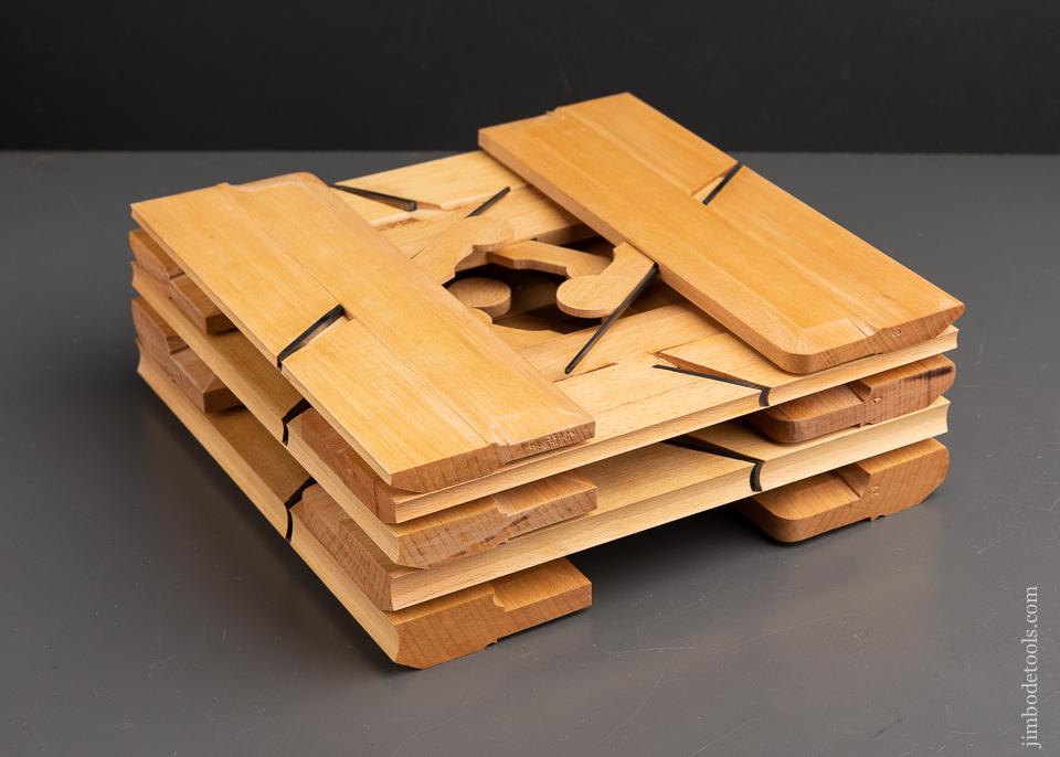 AmaZING Set of Ten Hollows & Rounds Molding Planes by ASHLEY VAUGHAN Dead Mint! - 92032