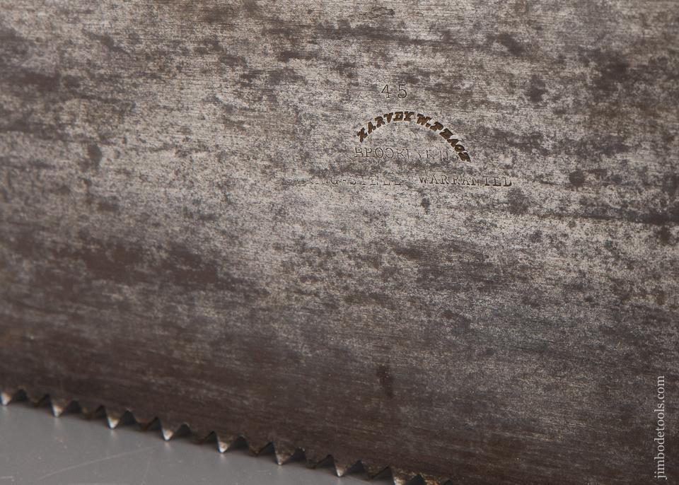 Very Early! Circa 1863-76 HARVEY W. PEACE BROOKLYN No. 45 VULCAN Hand Saw - 92095