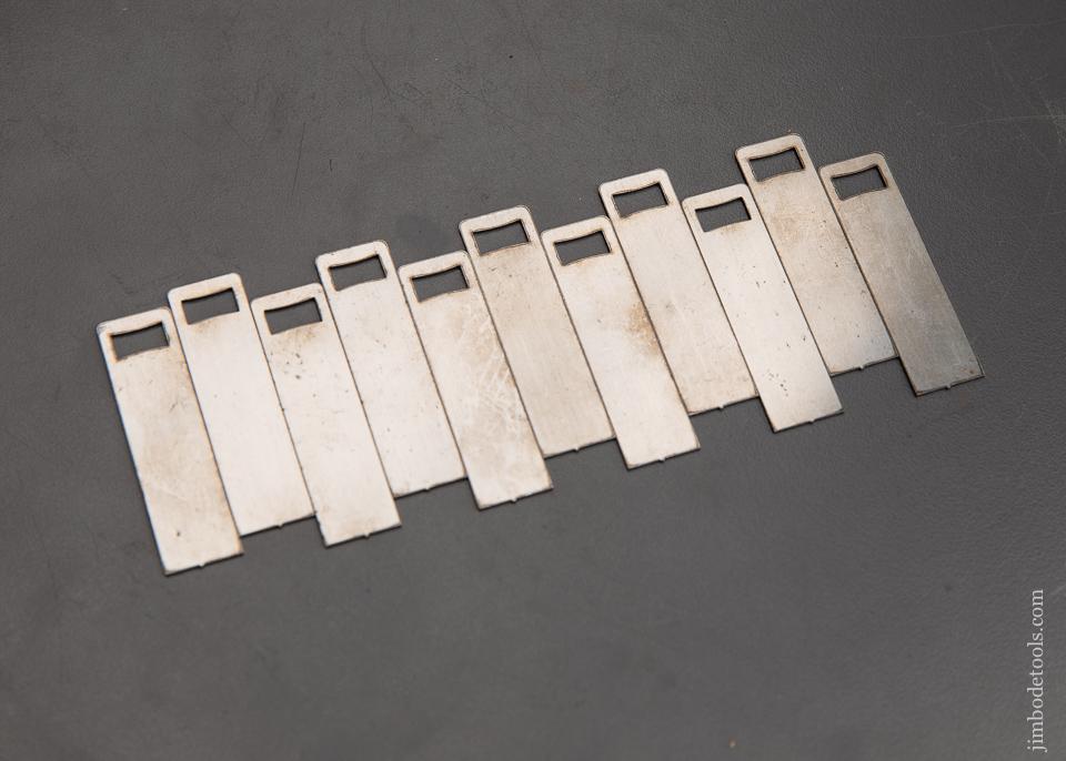 Eleven Replacement Cutter Blanks for PRESTON No. 1396 Patent Stringing or Lining Router - 92099