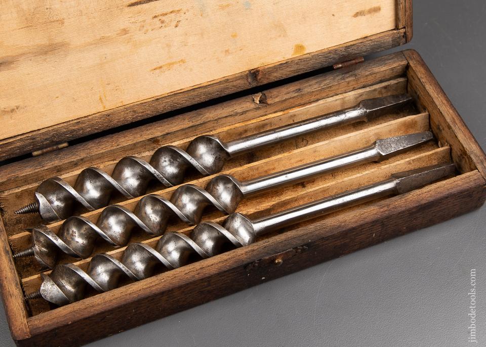 FINE Complete Set of 13 RUSSELL JENNINGS Auger Bits in its Original Three Tiered Box - 92236