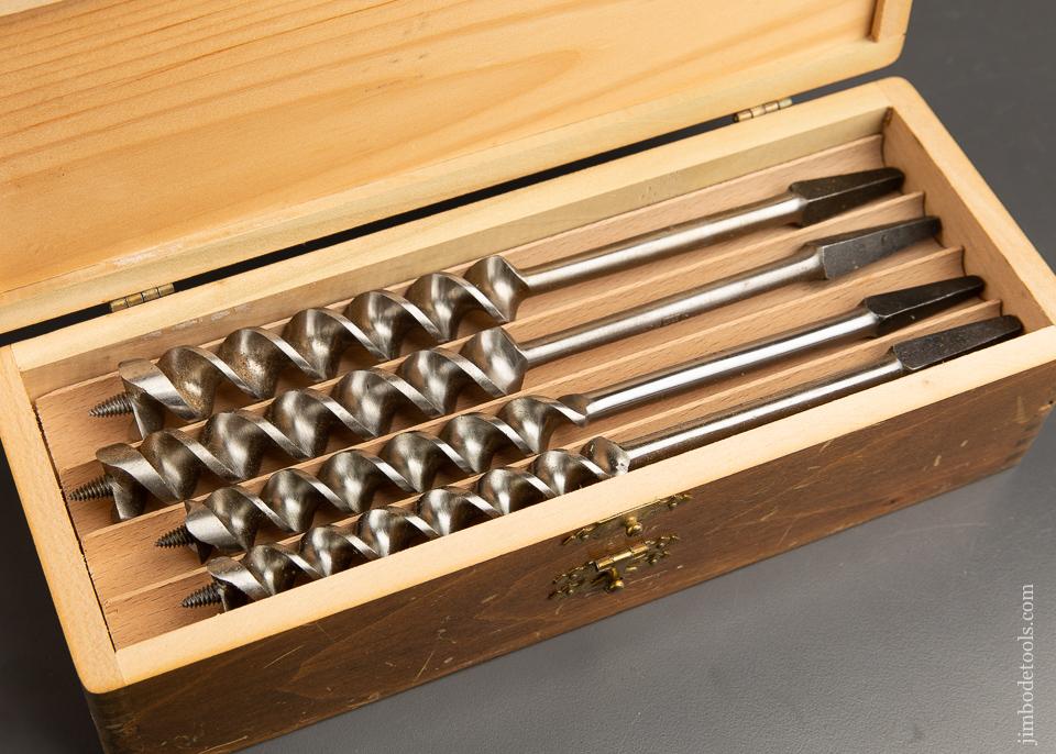 EXTRA FINE Complete Set of 13 RUSSELL JENNINGS Auger Bits in its Original Three Tiered Box - 92237