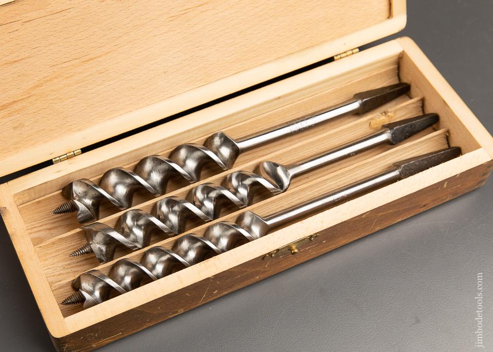 EXTRA FINE Complete Set of 13 RUSSELL JENNINGS Auger Bits in its Original Three Tiered Box - 92237
