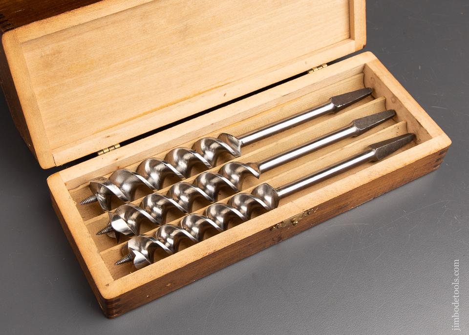 EXTRA FINE Complete Set of 13 RUSSELL JENNINGS Auger Bits in its Original 3 Tiered Box - 92260