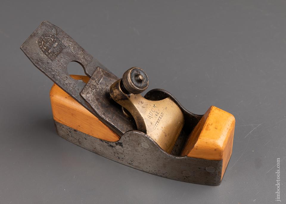 Diminutive BUCK (by NORRIS) Boxwood Stuffed Dovetailed Steel Infill Smooth Plane - 92269