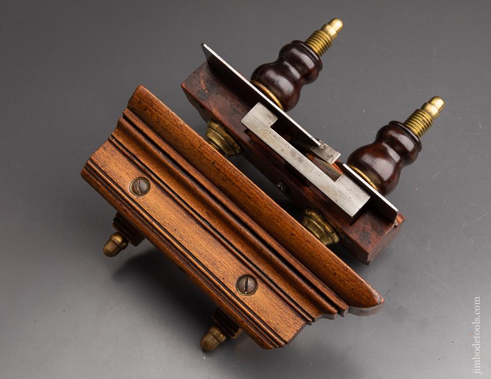 Very Rare! GREENSLADE Plow Plough Plane with Solid Brass Arms! circa 1828-1937 Bristol - 92482U