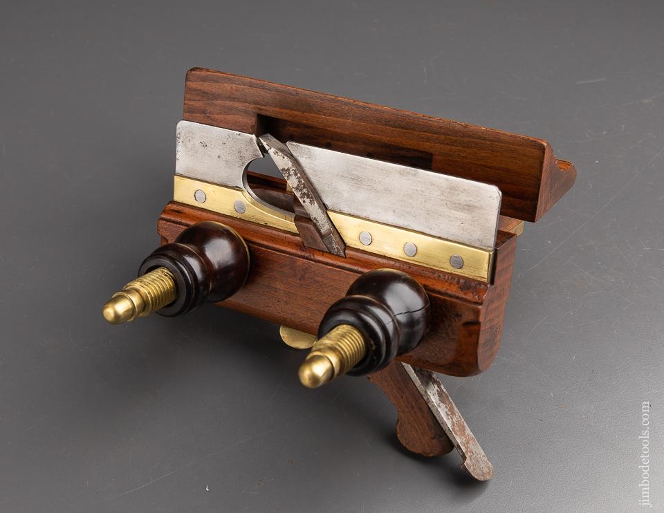 Very Rare! GREENSLADE Plow Plough Plane with Solid Brass Arms! circa 1828-1937 Bristol - 92482U