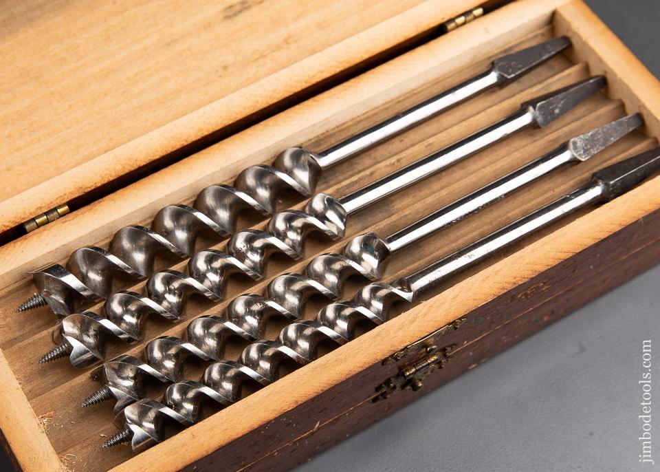 EXTRA FINE Complete Set of 13 RUSSELL JENNINGS Auger Bits in its Original Three Tiered Box -92503