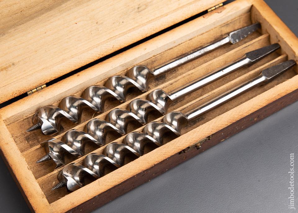 EXTRA FINE Complete Set of 13 RUSSELL JENNINGS Auger Bits in its Original Three Tiered Box -92503