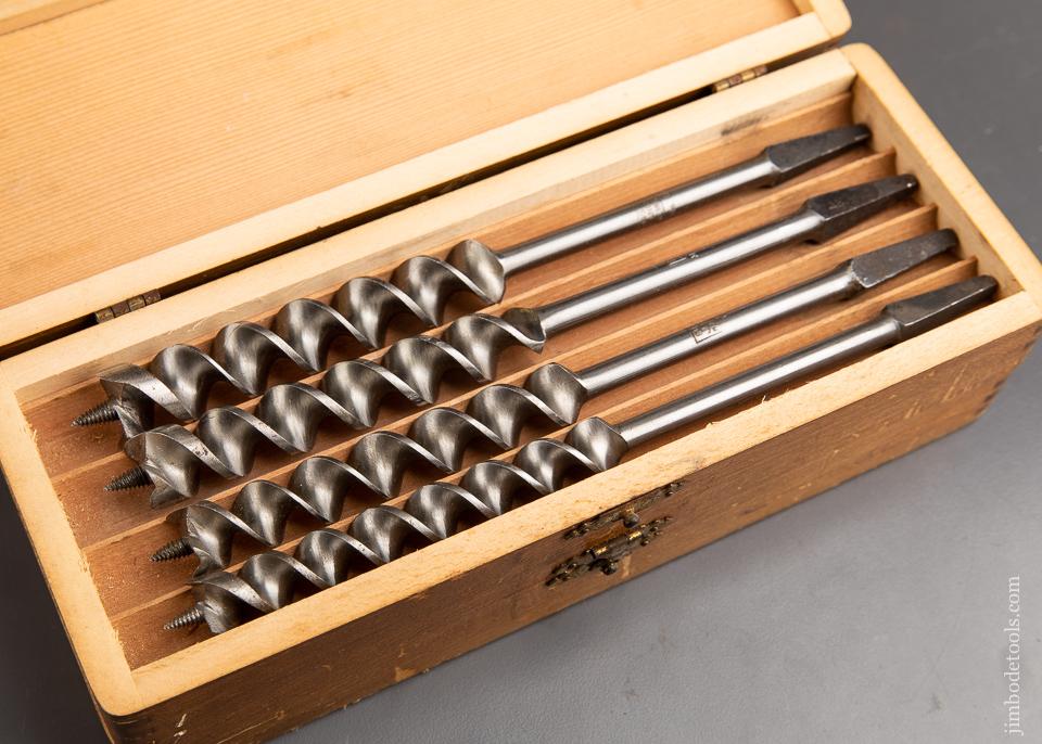 EXTRA FINE Complete Set of 13 RUSSELL JENNINGS Auger Bits in its Original Three Tiered Box - 92504