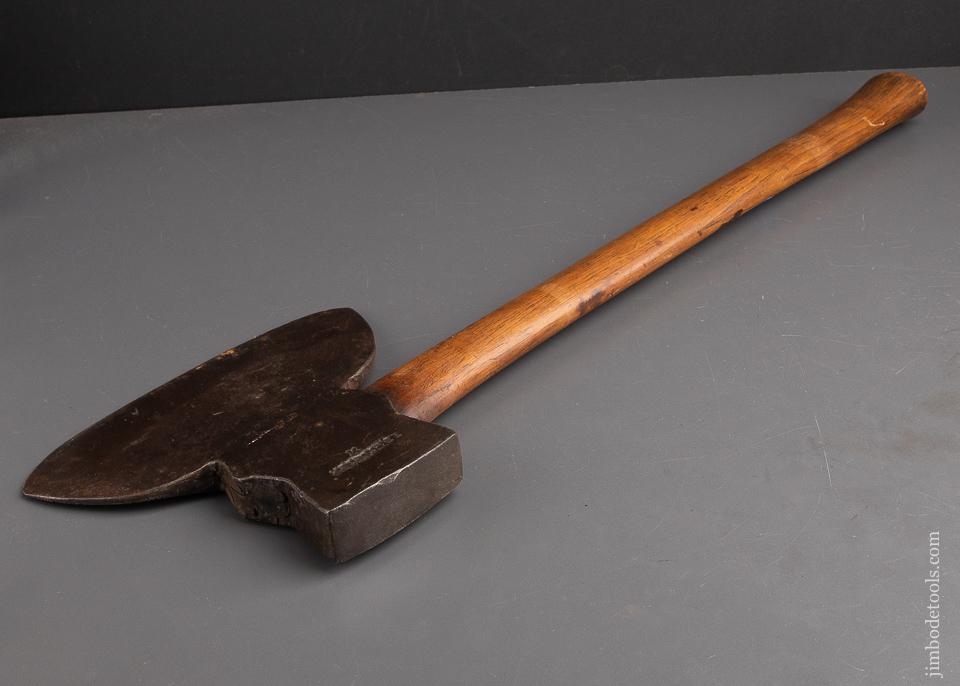 Great 6 pound J.B. STOHLER Double Bevel Broad Axe - 92731