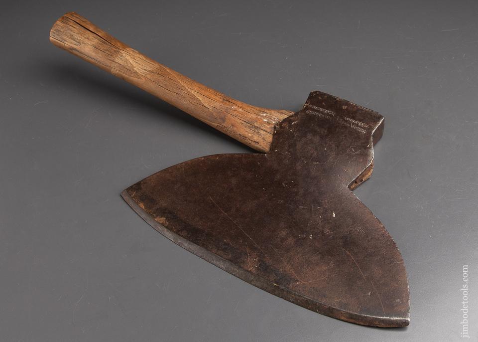 Great Single Bevel Offset Broad Axe J. DAVIS & CO. Cohoes, N.Y. - 92732