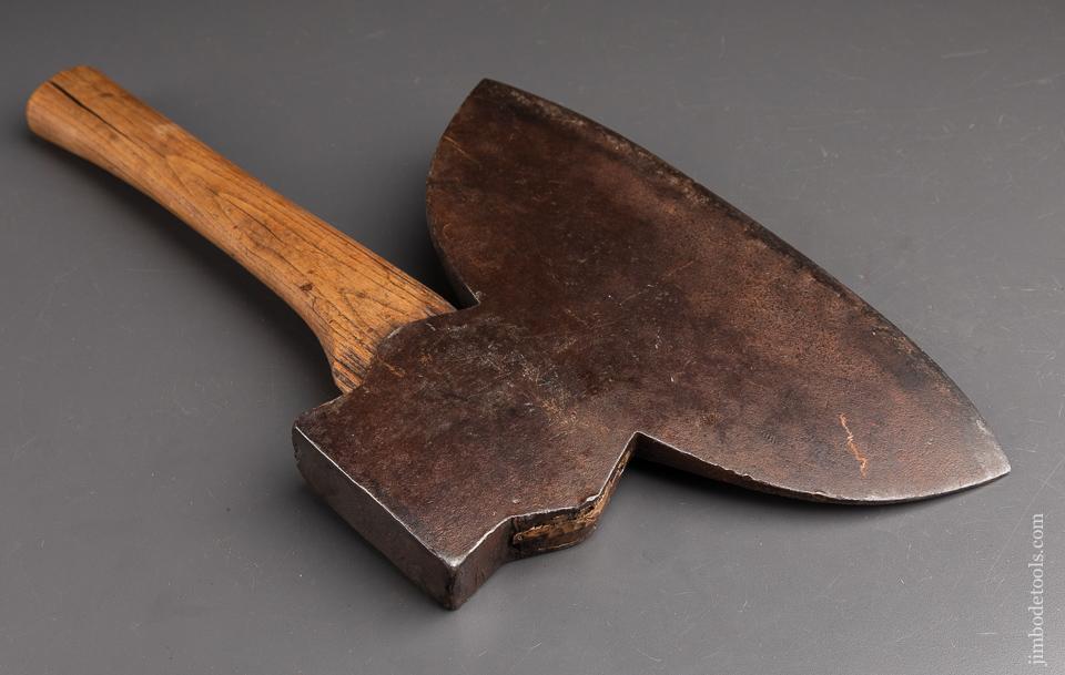 Great Single Bevel Offset Broad Axe J. DAVIS & CO. Cohoes, N.Y. - 92732